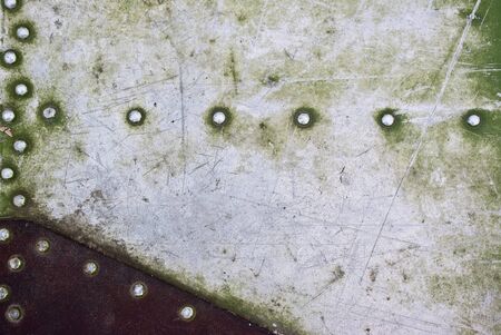 Photo the texture of rusty painted metal