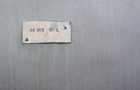 Brushed grunge metallic plate useful for backgroundsの写真素材