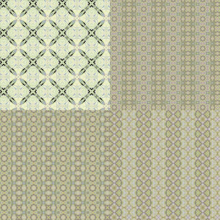 Set vintage shabby background with classy patterns  Geometric or floral pattern on paper texture in grunge style の写真素材