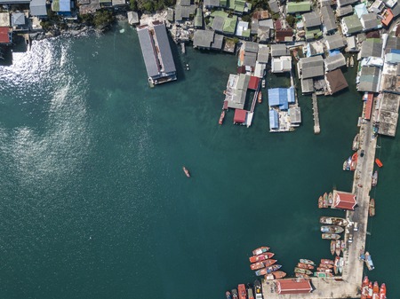 Top view of a sea.