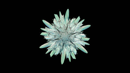 Digital composite of snowflakes and frost. 3D renderingの写真素材
