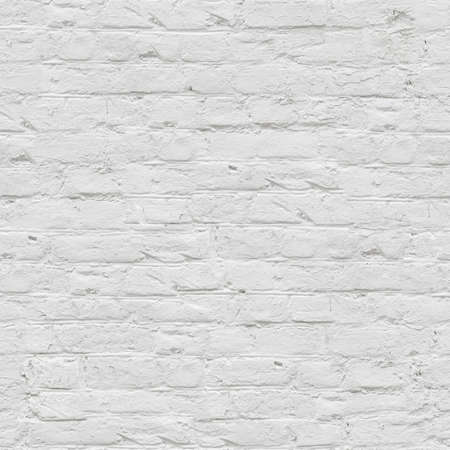 Unlimited endless seamless pattern of the white brick wallの写真素材