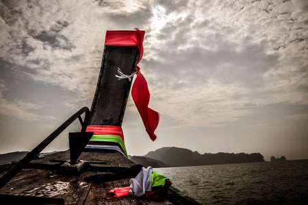 Phuket local boatの写真素材