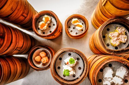 Steam Chinese Snackの写真素材