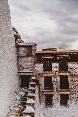Architectural landscape of the Potala Palace in Tibetのeditorial素材