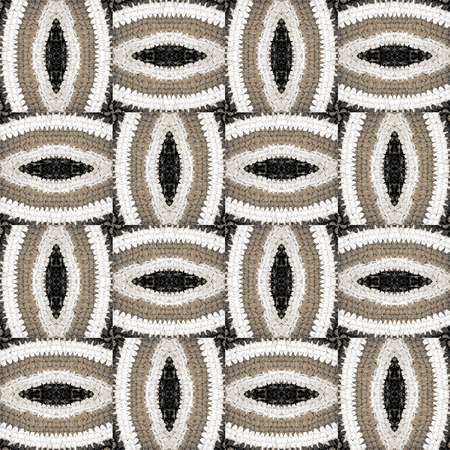 Abstract pattern from crocheted parts of the Matの写真素材