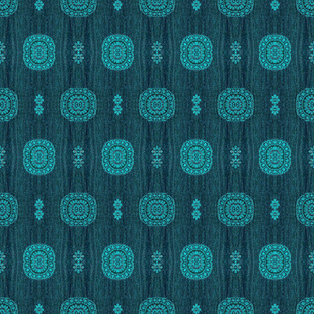 The pattern of circles on the fabricの写真素材