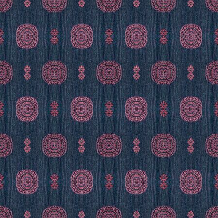 The pattern of circles on the fabricの写真素材