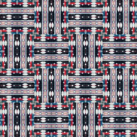 a pattern of interweaving shapes and lines with fabric texture