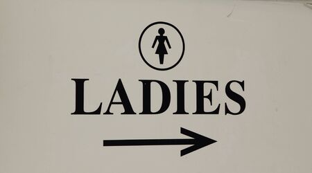 Ladies signの写真素材