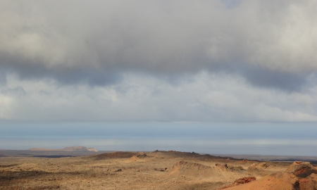Volcano landscape, Timanfaya National Park Lanzaroteの写真素材