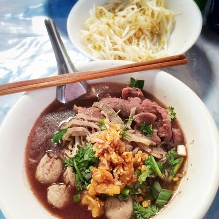 Mixed beef thailand noodle.の素材