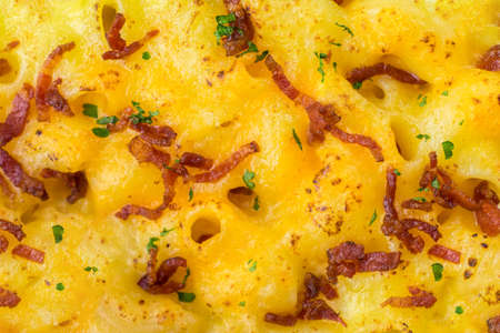 grilled becon and cheese texture.の写真素材