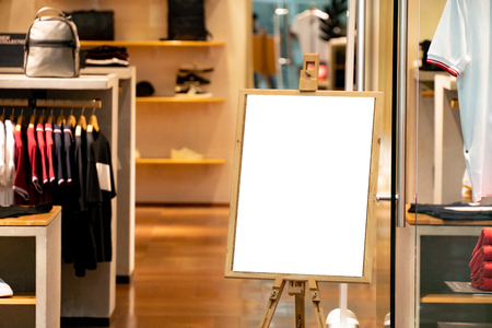 blank poster mock up.empty poster billboard with blank white sheet,sale and promotion label template mock up,shopping sale poster template.copy space for text and graphics,black friday templateの写真素材