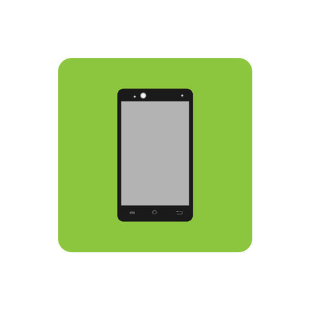 Smartphone icon in flat style,vector illustrationのイラスト素材