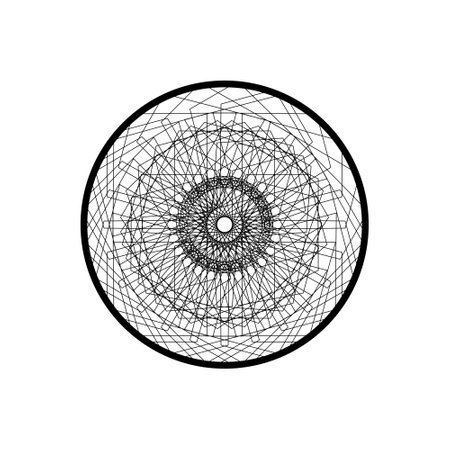 mandala pattern the eye collection 02 vector illustrationのイラスト素材
