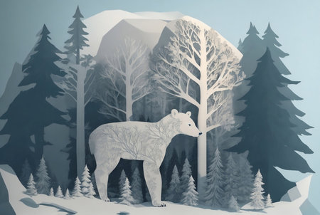 papercut style of plane flying cloud sun light blue color background, Illustration Generative AIの素材