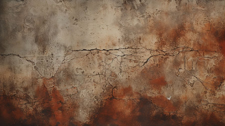 Old distressed wall grunge background or texture, Generated AIの素材