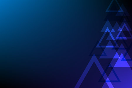Abstract triangle shape blue color technology background. Concept technologyのイラスト素材