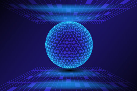 Abstract technology Global network connection World map point on the line, global business concept, vector illustrationのイラスト素材