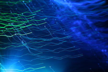 Abstract background or layer - 'Electric Blue'の写真素材