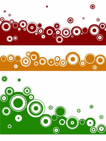3 Landscape elements - Circlesのイラスト素材