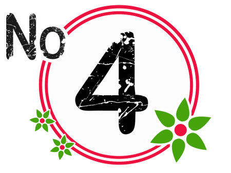 Chart Countdown in Red and Black No 4 (Vector Format)のイラスト素材