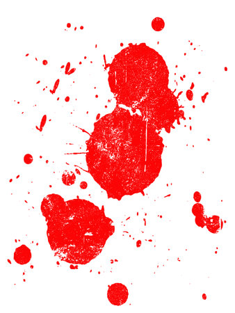 Grunge Splat -  Background is transparent so they can be overlayed on other Illustrations or Images.のイラスト素材