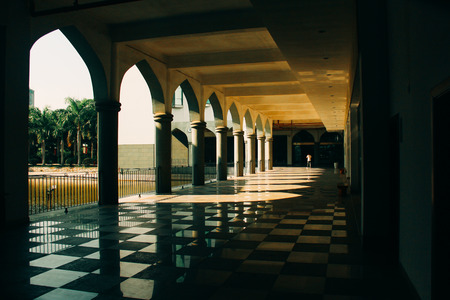 Interior view of an Islamic architectureのeditorial素材