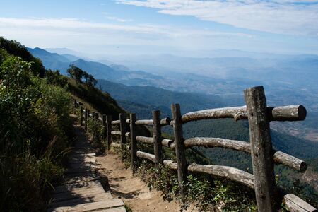 Doi Inthanon, The height-est mountain in Thailandの写真素材