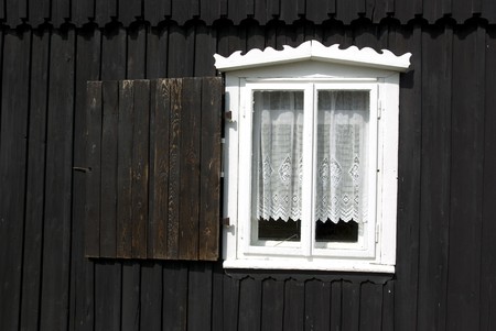 Old traditional window.の写真素材