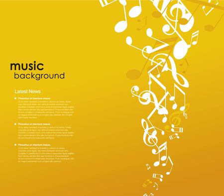 Abstract background with tunes.のイラスト素材