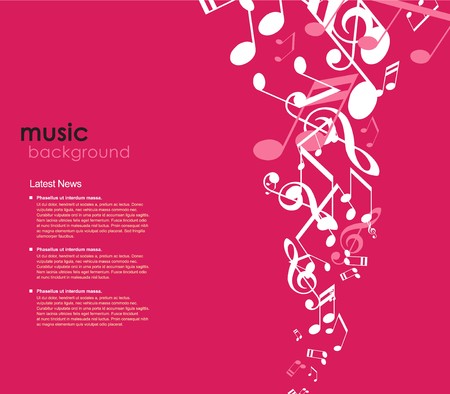 Abstract background with tunes.のイラスト素材