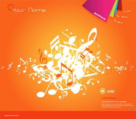 Website template.のイラスト素材