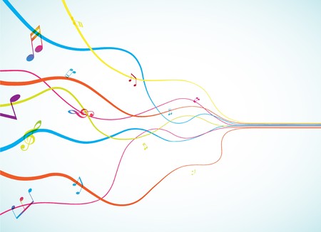 Abstract background with tunes.のイラスト素材