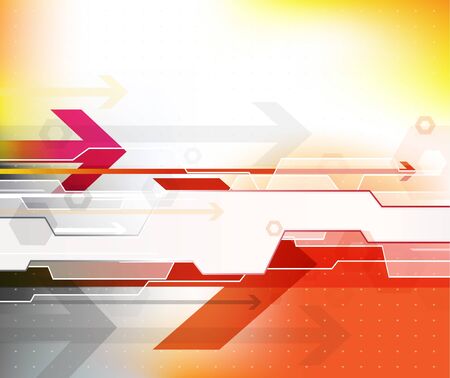 Abstract colored background with arrows.のイラスト素材