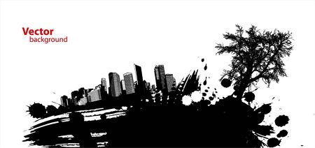 abstract black illustration.のイラスト素材