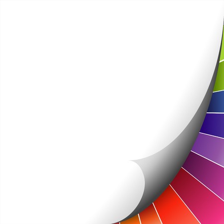 Paper with band corner.のイラスト素材