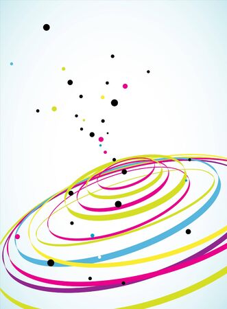 Abstract lines with place for your text.のイラスト素材