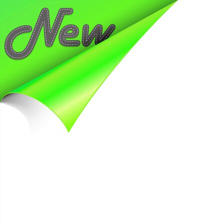 Paper with band corner.のイラスト素材