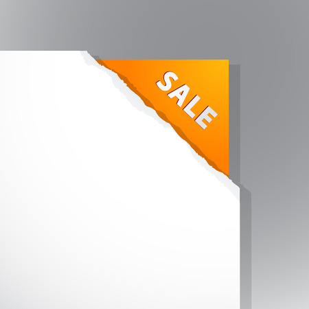 Teared paper with text. のイラスト素材