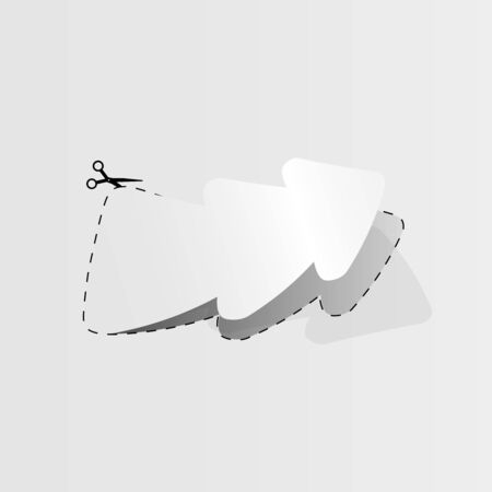 Christmas tree sticker on paper.のイラスト素材