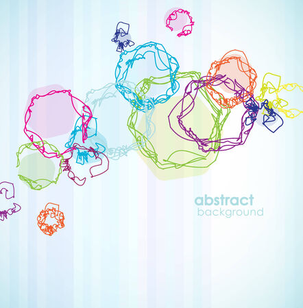 Abstract colored background with circles. のイラスト素材