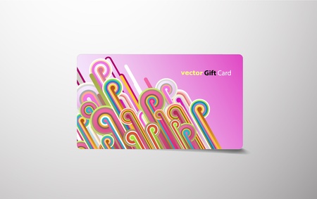 Colored gift card.のイラスト素材