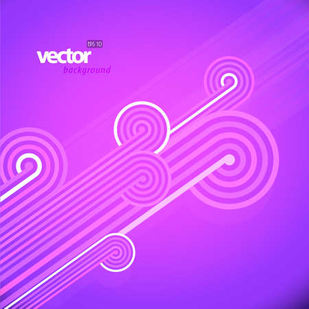 Abstract lines with purple background.のイラスト素材