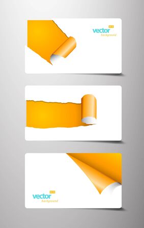 Set of gift cards with circles.のイラスト素材