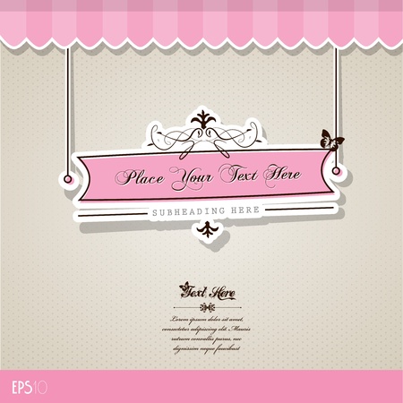 Vintage vector background with place for your text.のイラスト素材