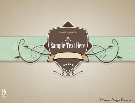 Vintage vector illustration with place for your text.のイラスト素材