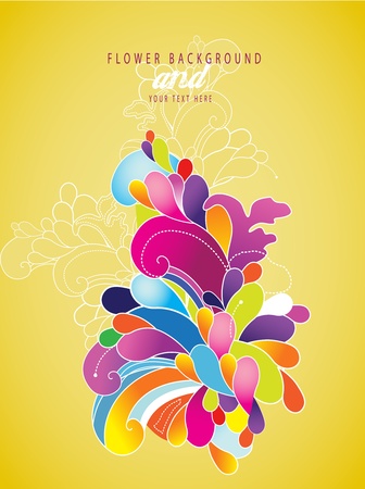 Abstract flower background.のイラスト素材