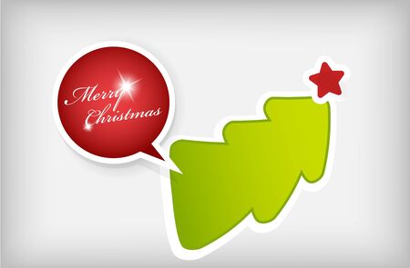 Christmas paper badges. Vector artのイラスト素材
